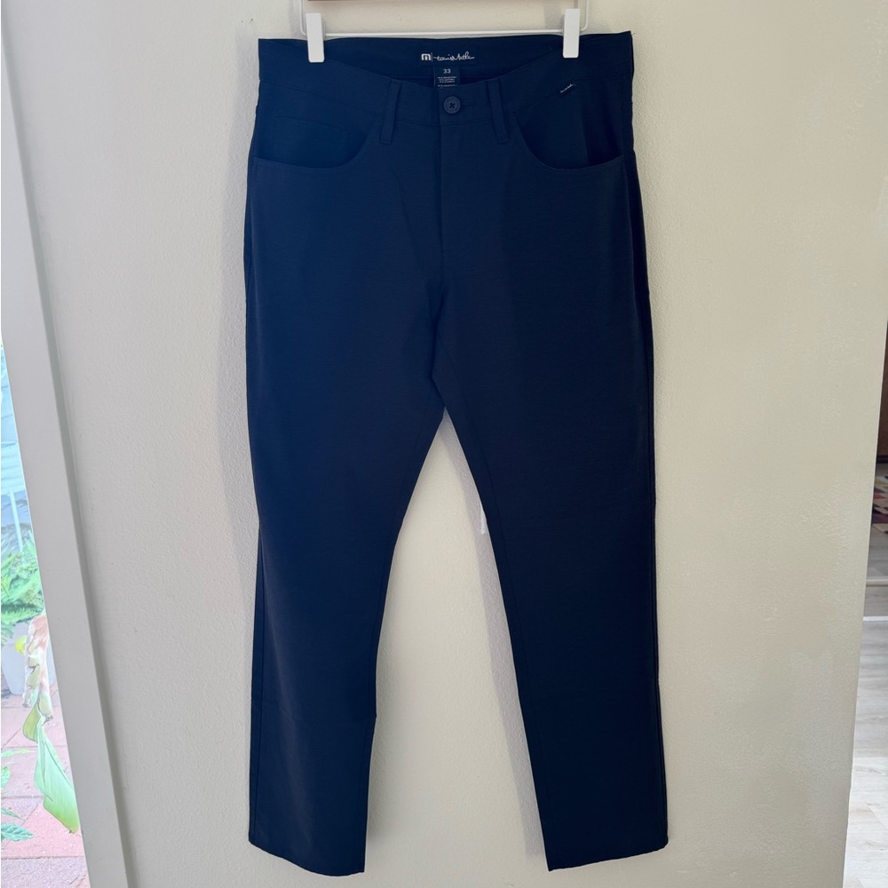 Travis Mathew Black Stretch Slim Pants